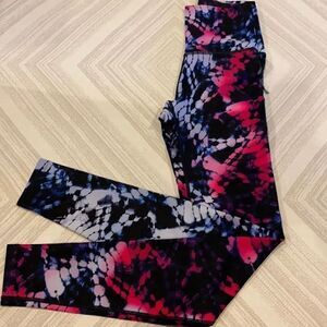 WITH High Waisted Multicolor Tie-Dye Leggings